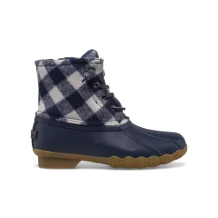 Boots|Big Kid (sizes 10.5 & up)^Sperry Big Kid's Saltwater Duck Boot Navy Plaid
