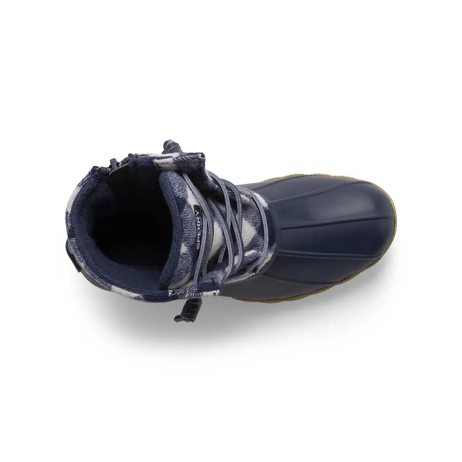 Boots|Big Kid (sizes 10.5 & up)^Sperry Big Kid's Saltwater Duck Boot Navy Plaid