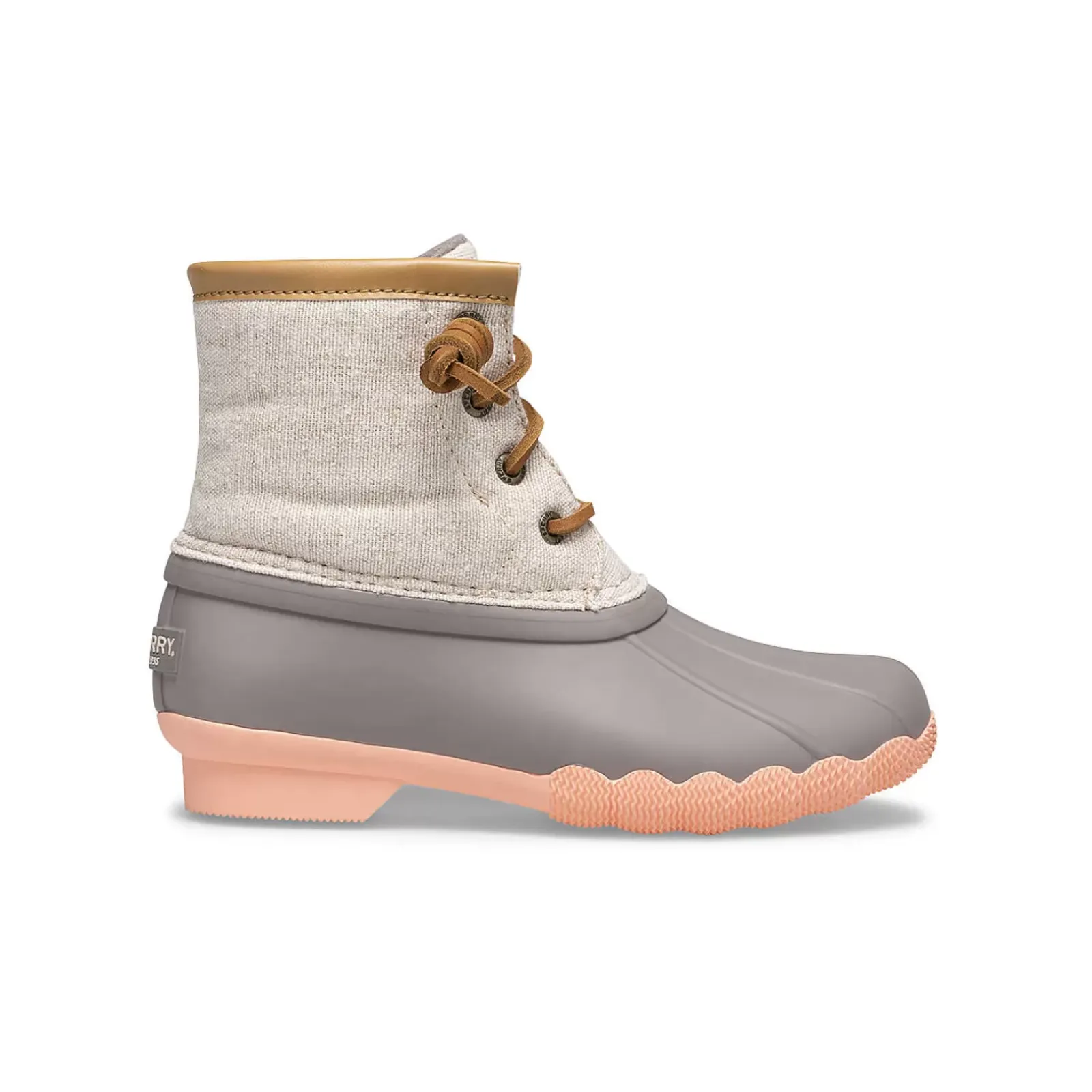Boots|Big Kid (sizes 10.5 & up)^Sperry Big Kid's Saltwater Duck Boot Linen Rose