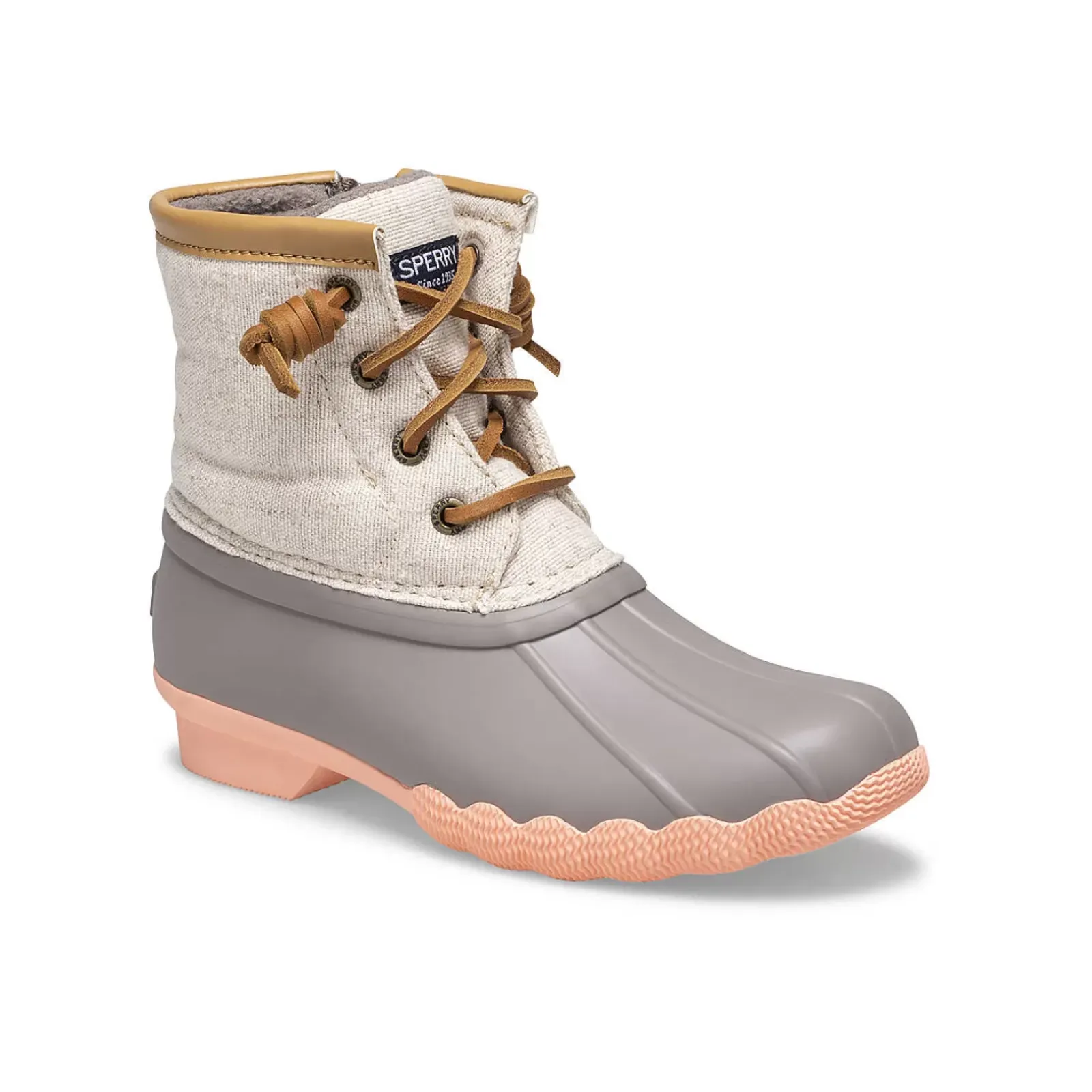 Boots|Big Kid (sizes 10.5 & up)^Sperry Big Kid's Saltwater Duck Boot Linen Rose