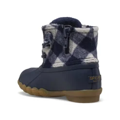 Boots|Big Kid (sizes 10.5 & up)^Sperry Big Kid's Saltwater Junior Duck Boot Navy Plaid