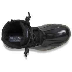 Big Kid (sizes 10.5 & up)|Boots^Sperry Big Kid's Saltwater Nylon Quilt Duck Boot Black