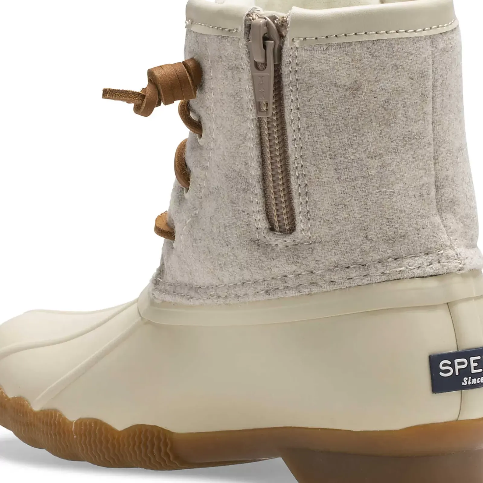 Boots|Big Kid (sizes 10.5 & up)^Sperry Big Kid's Saltwater Wool Duck Boot Oat