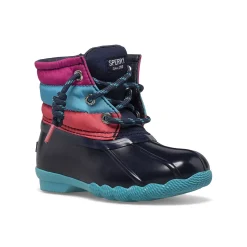 Boots|Little Kid (sizes 1-10)^Sperry Little Kid's Saltwater Junior Duck Boot Navy Multi