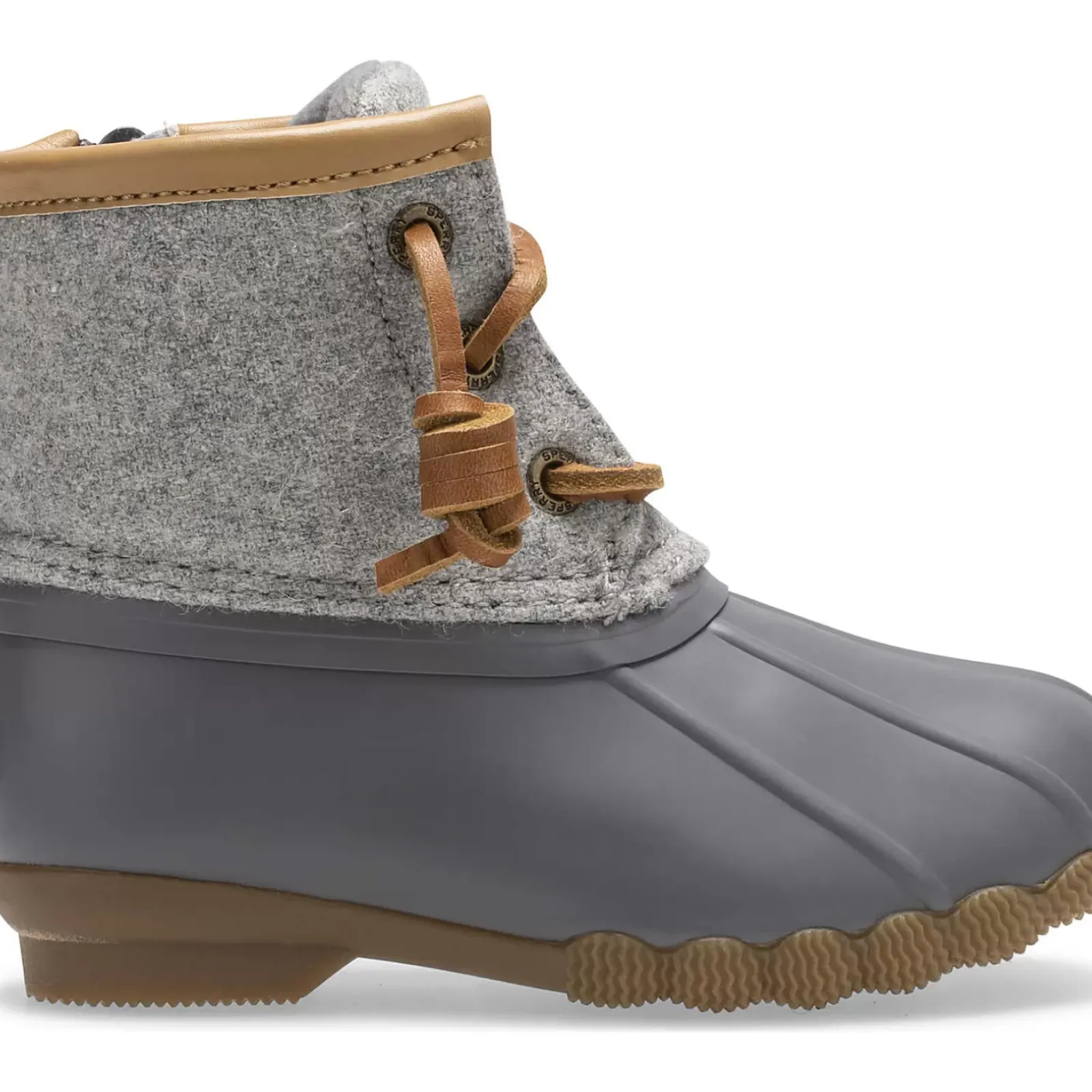 Boots^Sperry Little Kid's Saltwater Wool Duck Boot Grey