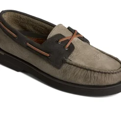 Authentic Original Boat Shoe|Boat Shoes^Sperry Men's Authentic Original&trade; PLUSHWAVE&trade; Double Sole Tumbled Boat Shoe Olive