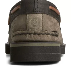 Authentic Original Boat Shoe|Boat Shoes^Sperry Men's Authentic Original&trade; PLUSHWAVE&trade; Double Sole Tumbled Boat Shoe Olive