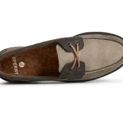 Authentic Original Boat Shoe|Boat Shoes^Sperry Men's Authentic Original&trade; PLUSHWAVE&trade; Double Sole Tumbled Boat Shoe Olive