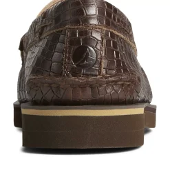 Authentic Original Boat Shoe|Sale^Sperry Men's Authentic Original™ Penny Double Sole Croc Embossed Loafer Brown