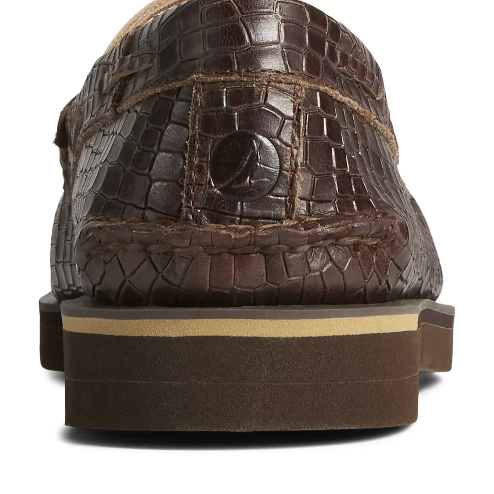 Authentic Original Boat Shoe|Sale^Sperry Men's Authentic Original™ Penny Double Sole Croc Embossed Loafer Brown