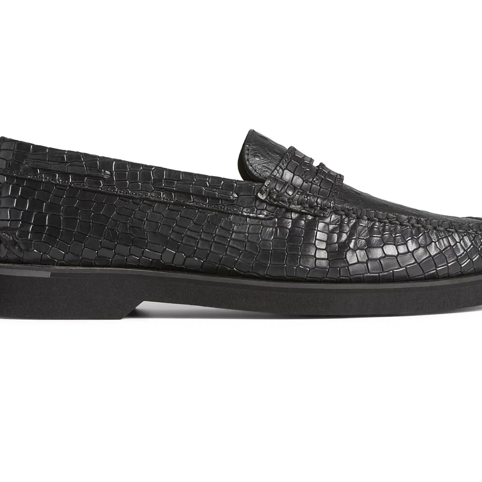 Authentic Original Boat Shoe|Sale^Sperry Men's Authentic Original™ Penny Double Sole Croc Embossed Loafer Black