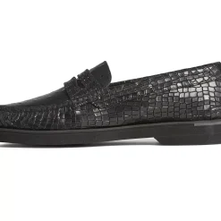 Authentic Original Boat Shoe|Sale^Sperry Men's Authentic Original™ Penny Double Sole Croc Embossed Loafer Black
