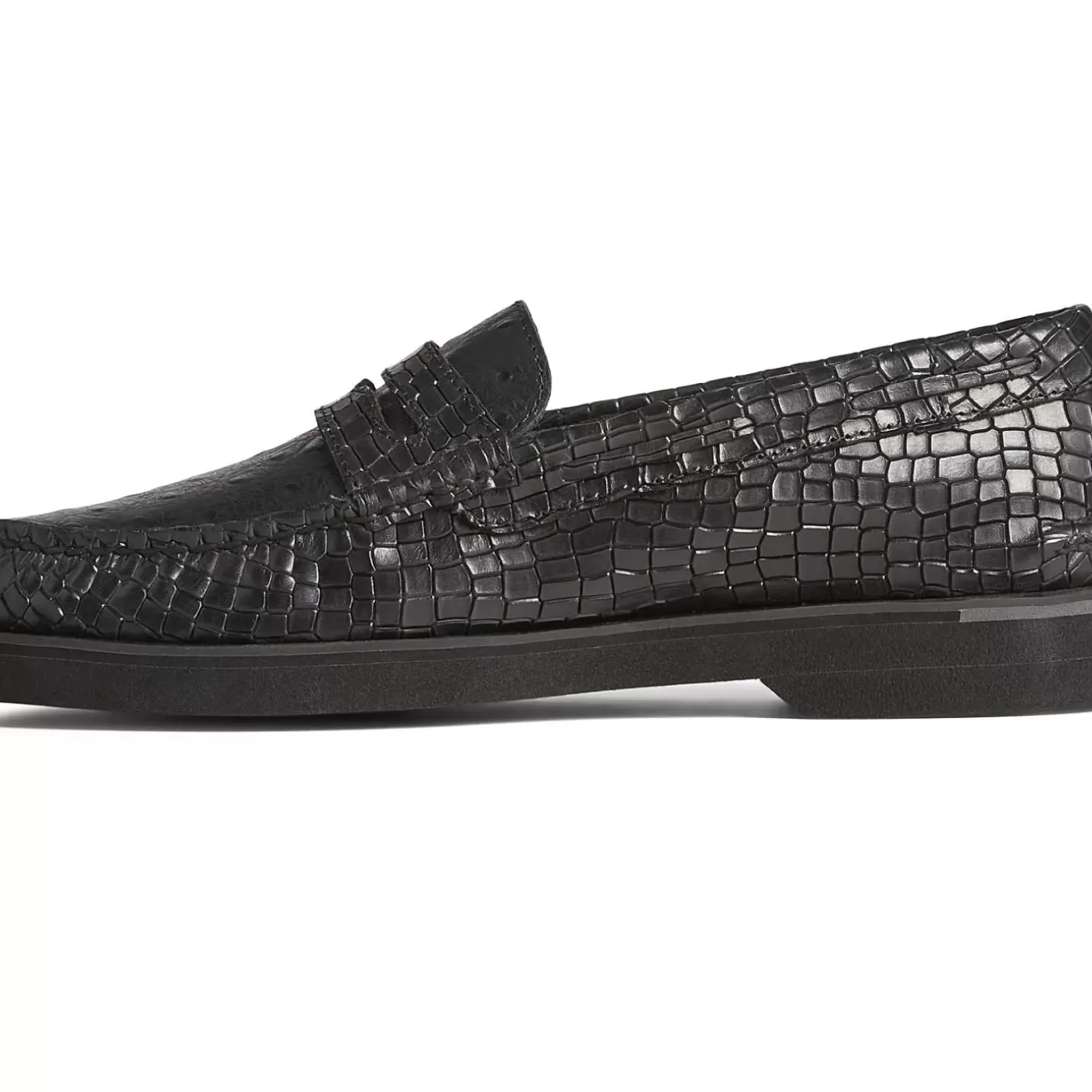 Authentic Original Boat Shoe|Sale^Sperry Men's Authentic Original™ Penny Double Sole Croc Embossed Loafer Black