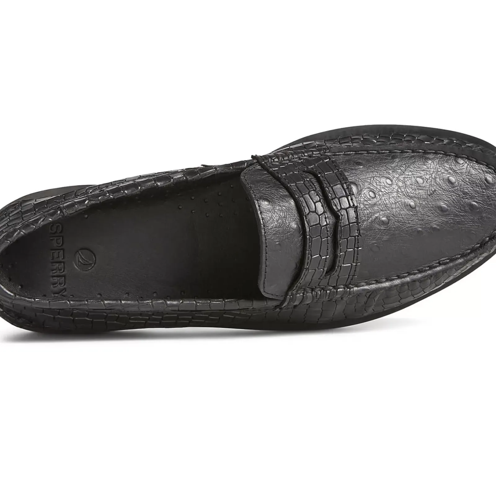 Authentic Original Boat Shoe|Sale^Sperry Men's Authentic Original™ Penny Double Sole Croc Embossed Loafer Black