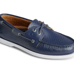 Authentic Original Boat Shoe|Sale^Sperry Men's Authentic Original&trade; Perforated Boat Shoe Navy