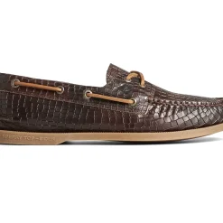 Authentic Original Boat Shoe|Sale^Sperry Men's Authentic Original™ Croc Embossed Boat Shoe Brown