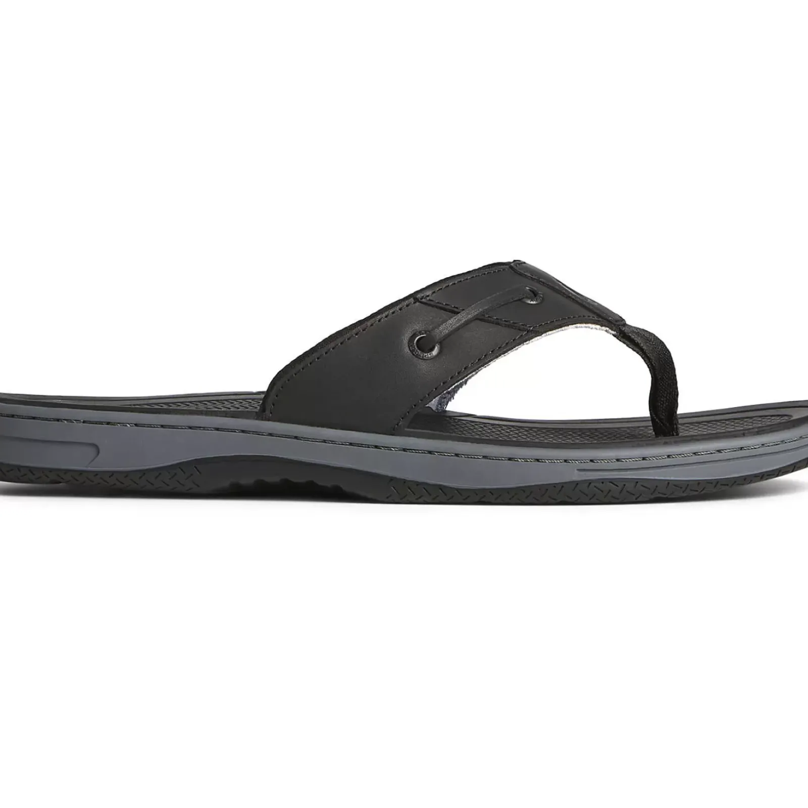 Sandals|Shoes^Sperry Men's Baitfish Leather Flip Flop Black