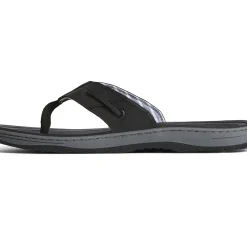 Sandals|Shoes^Sperry Men's Baitfish Leather Flip Flop Black