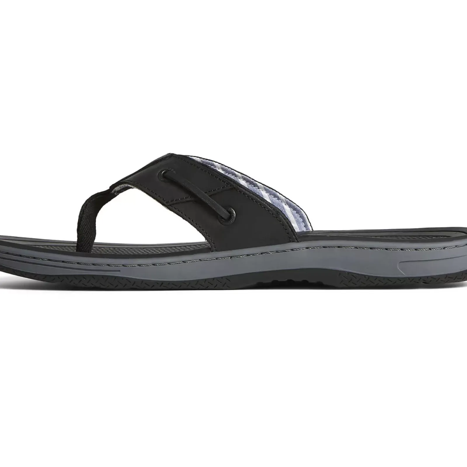 Sandals|Shoes^Sperry Men's Baitfish Leather Flip Flop Black