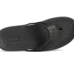 Sandals|Shoes^Sperry Men's Baitfish Leather Flip Flop Black