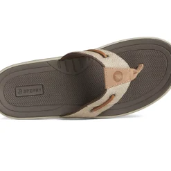 SeaCycled|Sandals^Sperry Men's SeaCycled™ Baitfish Baja Flip Flop Taupe