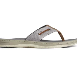 SeaCycled|Sandals^Sperry Men's SeaCycled™ Baitfish Baja Flip Flop Grey