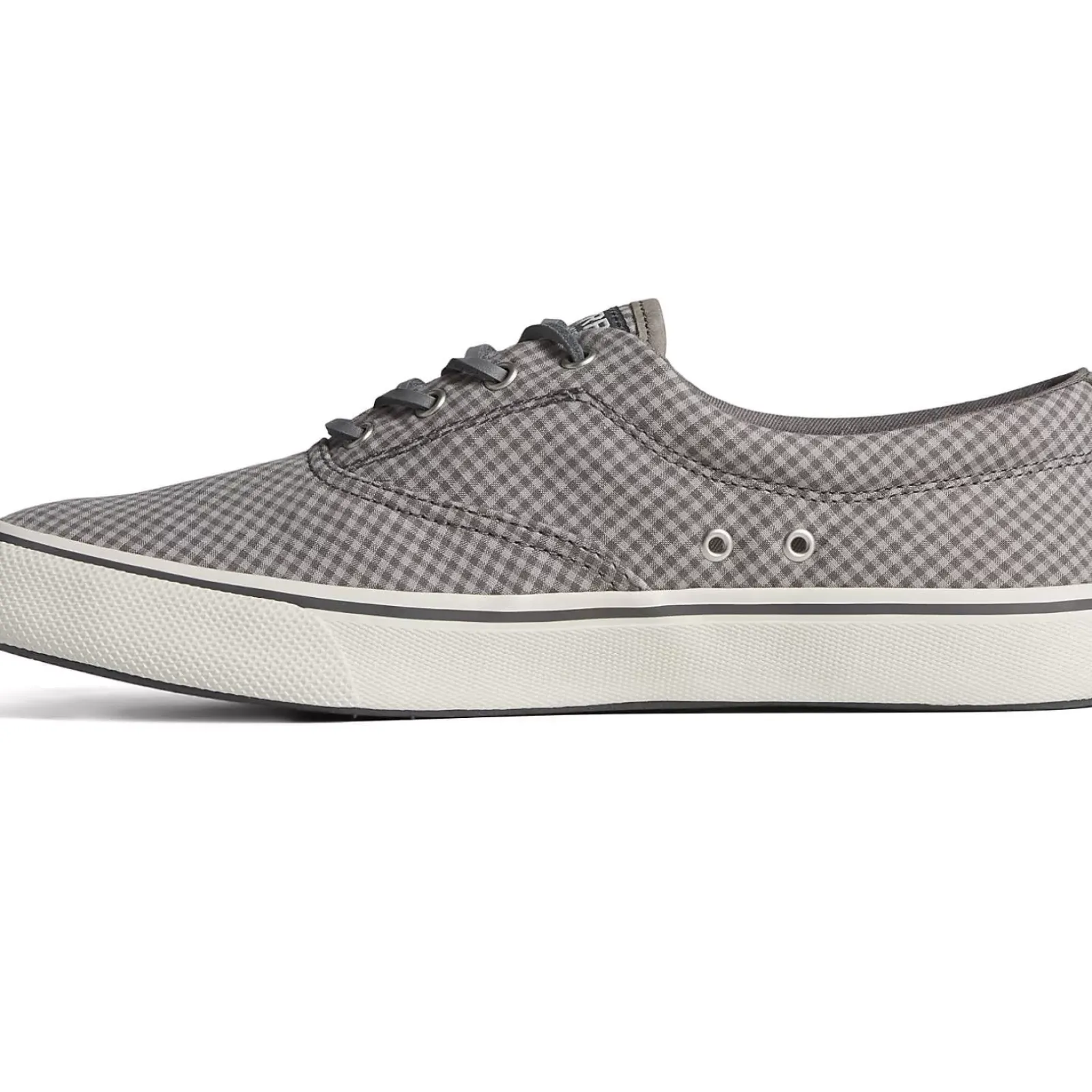 Striper II Sneakers|SeaCycled^Sperry Men's SeaCycled™ Striper II CVO Gingham Sneaker Grey