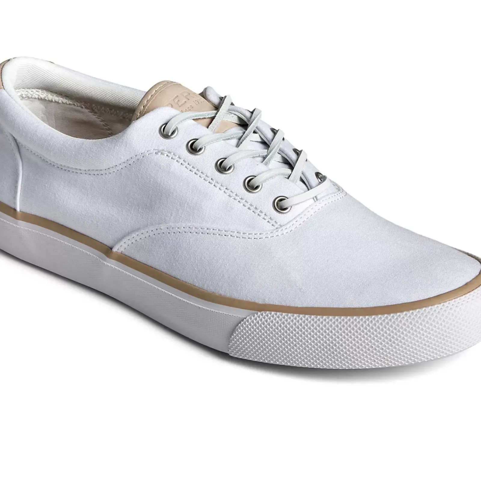 Striper II Sneakers|SeaCycled^Sperry Men's SeaCycled™ Striper II CVO Twill Sneaker White