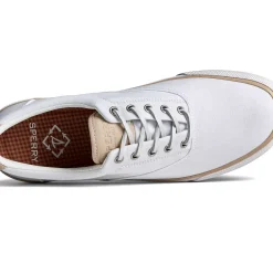 Striper II Sneakers|SeaCycled^Sperry Men's SeaCycled™ Striper II CVO Twill Sneaker White