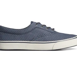 Striper II Sneakers|SeaCycled^Sperry Men's SeaCycled™ Striper II CVO Gingham Sneaker Blue