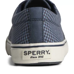 Striper II Sneakers|SeaCycled^Sperry Men's SeaCycled™ Striper II CVO Gingham Sneaker Blue