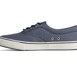 Striper II Sneakers|SeaCycled^Sperry Men's SeaCycled™ Striper II CVO Gingham Sneaker Blue
