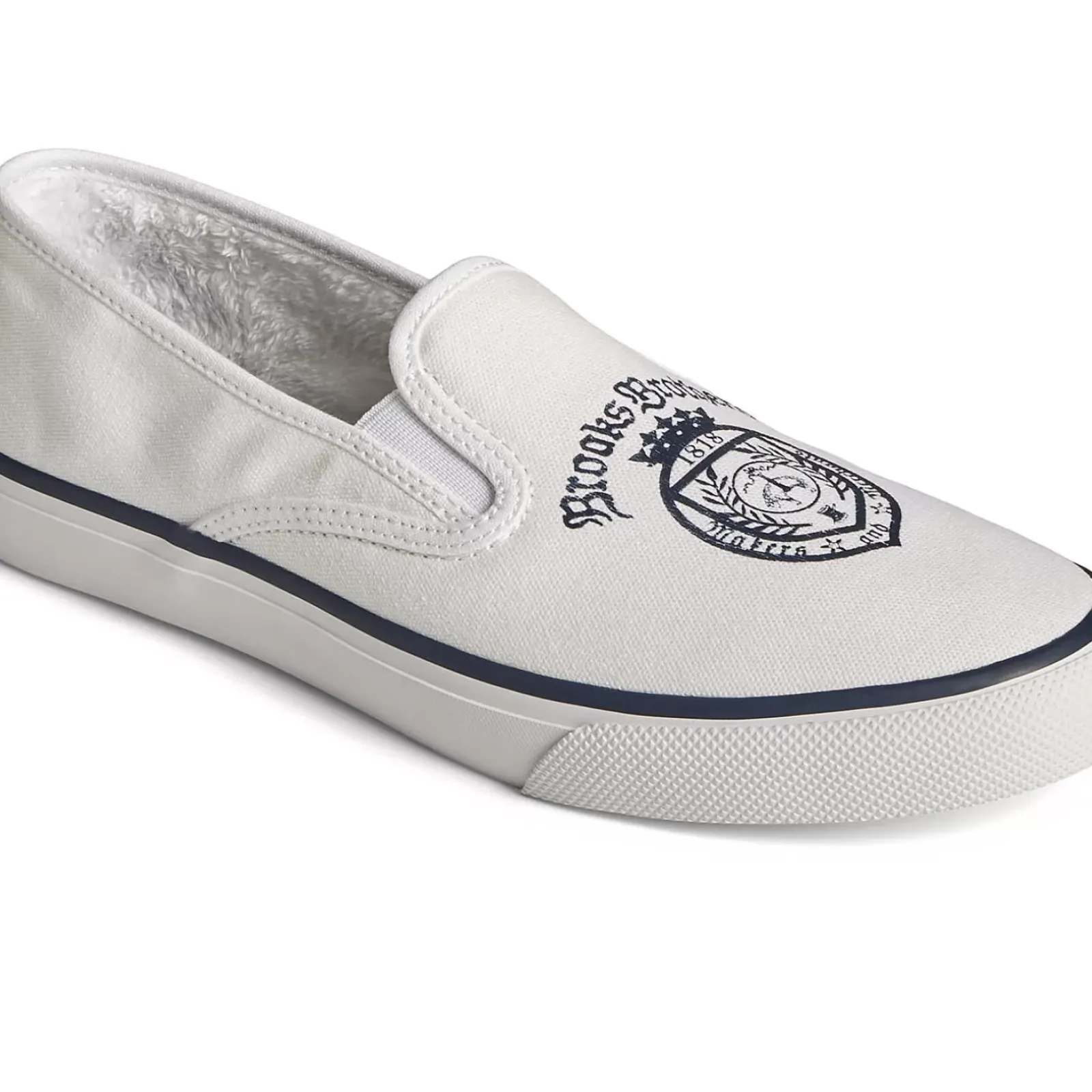 Sale|Sneakers^Sperry Men's x Brooks Brothers Slip On Sneaker White