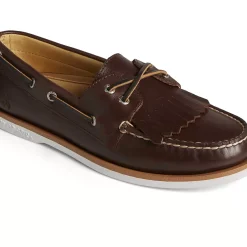 Authentic Original Boat Shoe|Sale^Sperry Men's x Brooks Brothers Authentic Original&trade; Kiltie Boat Shoe Classic Brown