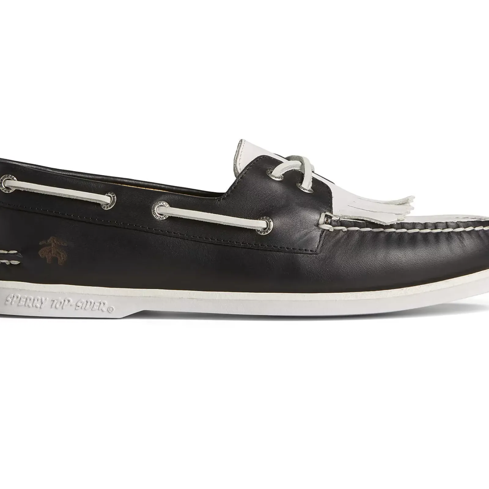 Authentic Original Boat Shoe|Sale^Sperry Men's x Brooks Brothers Authentic Original™ Kiltie Boat Shoe Black/White