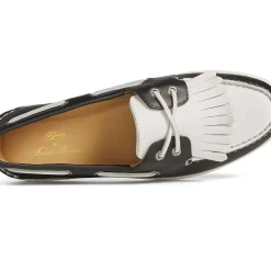 Authentic Original Boat Shoe|Sale^Sperry Men's x Brooks Brothers Authentic Original™ Kiltie Boat Shoe Black/White