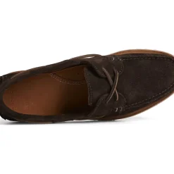 Handcrafted in Maine|Authentic Original Boat Shoe^Sperry Men's x Sunspel Authentic Original&trade; Suede Boat Shoe Ameretto