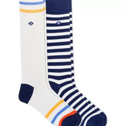 Socks & Liners|Sale^Sperry Men's Stripe 2-Pack Crew Sock White