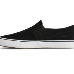 Striper II Sneakers|Sale^Sperry Men's Striper II Twin Gore Suede Slip On Sneaker Black