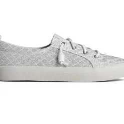 Sale|Sneakers^Sperry Women's Crest Quilted Shimmer Sneaker Silver