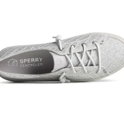 Sale|Sneakers^Sperry Women's Crest Quilted Shimmer Sneaker Silver