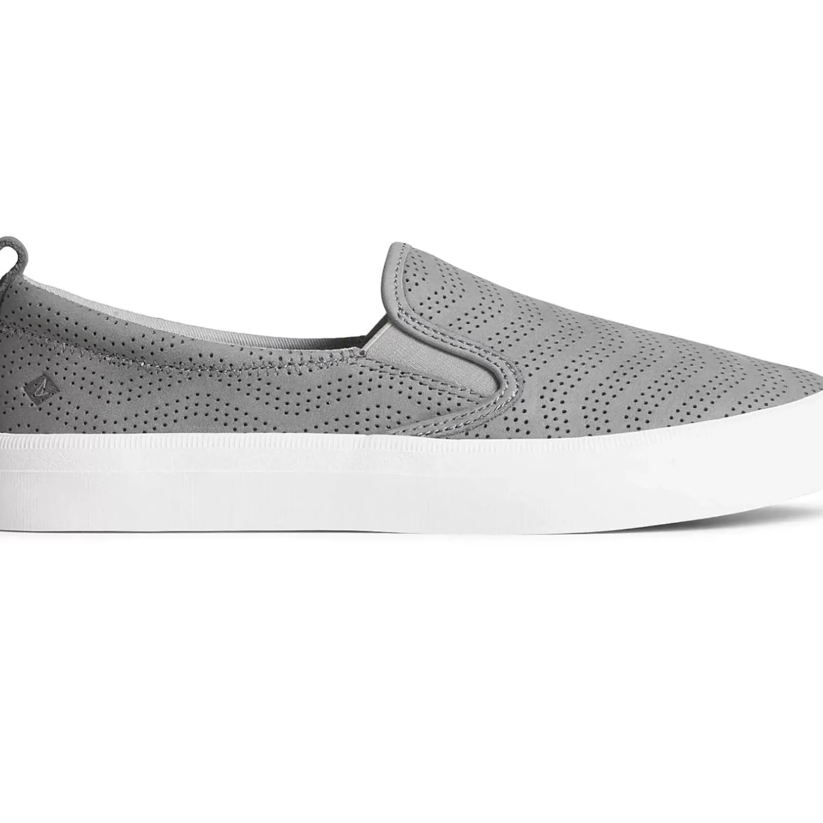 Sale|Sneakers^Sperry Women's Crest Twin Gore Perforated Leather Slip On Sneaker Grey