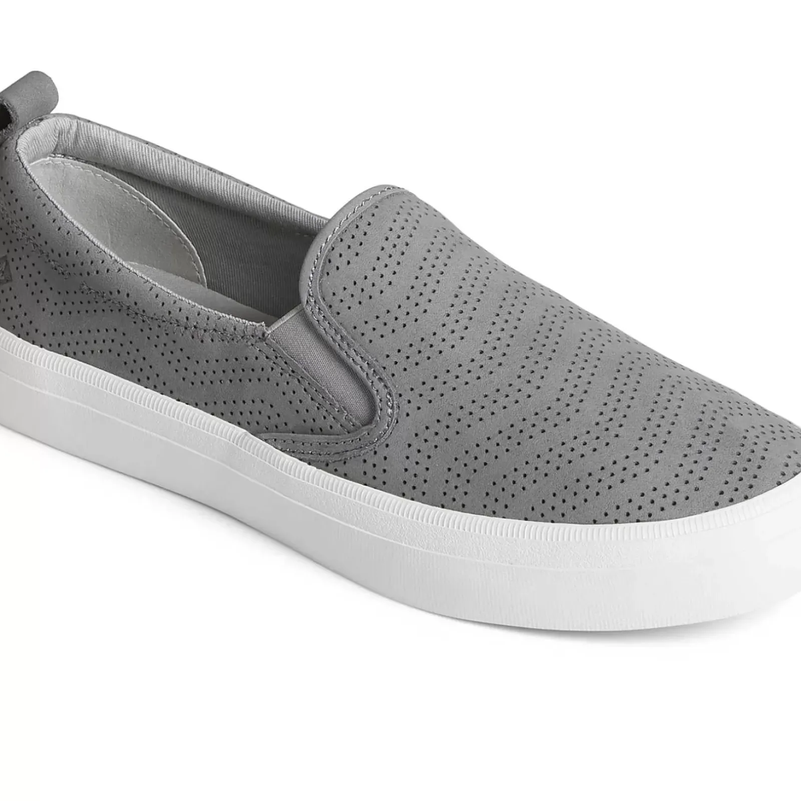 Sale|Sneakers^Sperry Women's Crest Twin Gore Perforated Leather Slip On Sneaker Grey