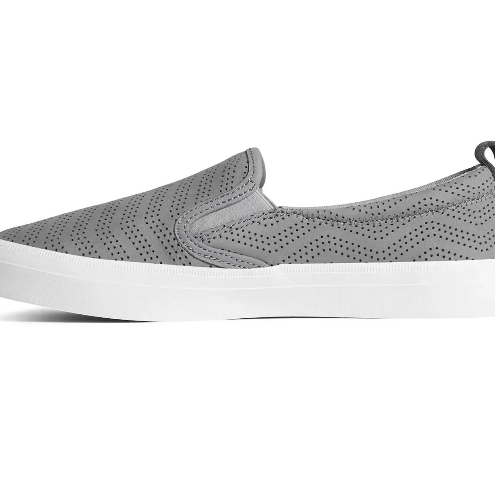 Sale|Sneakers^Sperry Women's Crest Twin Gore Perforated Leather Slip On Sneaker Grey
