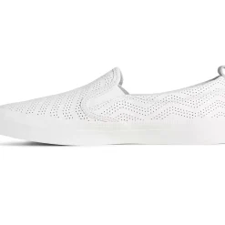 Sale|Sneakers^Sperry Women's Crest Twin Gore Perforated Leather Slip On Sneaker White