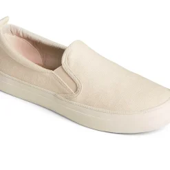 Sale|Sneakers^Sperry Women's Crest Twin Gore Shimmer Slip On Sneaker Off White