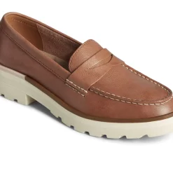 Flats & Loafers|Shoes^Sperry Women's Lug Penny Loafer Tan