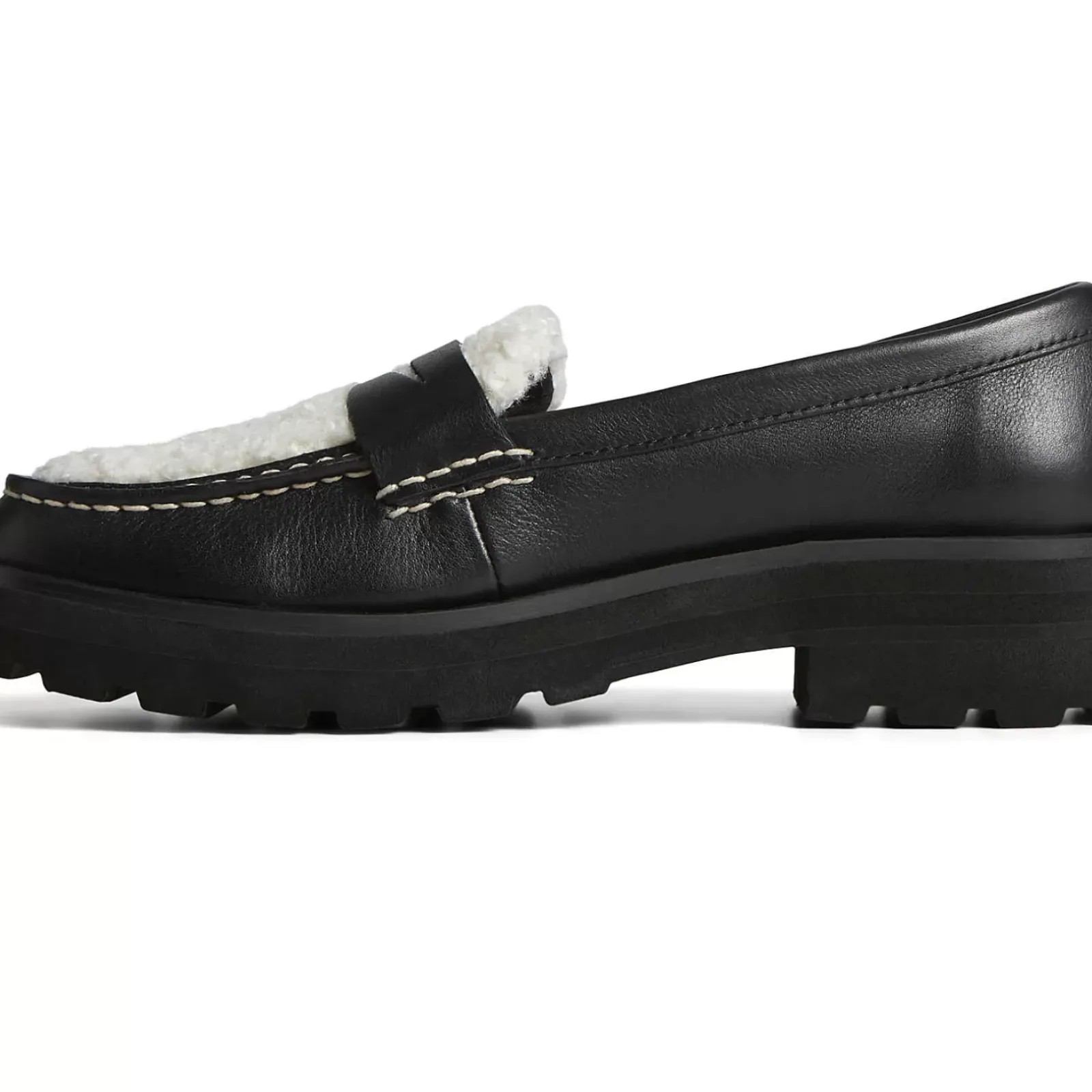 Sale|Flats & Loafers^Sperry Women's Lug Penny Loafer Black/White