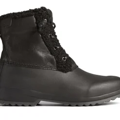 Sale|Boots^Sperry Women's Maritime Repel Teddy Trim Snow Boot Black