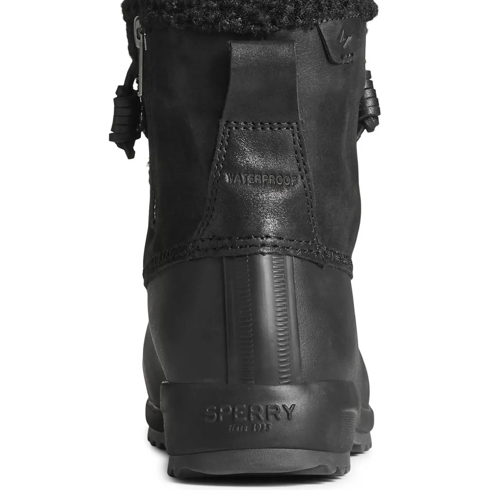 Sale|Boots^Sperry Women's Maritime Repel Teddy Trim Snow Boot Black